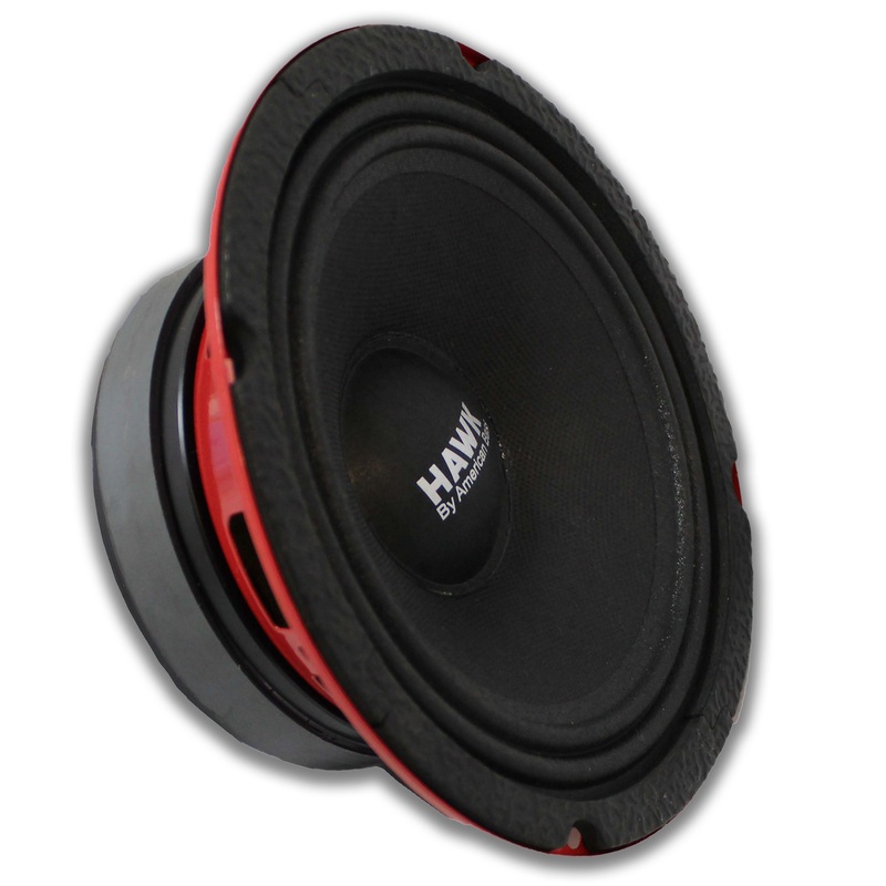 American Bass Pro Car Audio 6.5 Midrange Speaker 500 Watt 4 Ohm HAWK65
