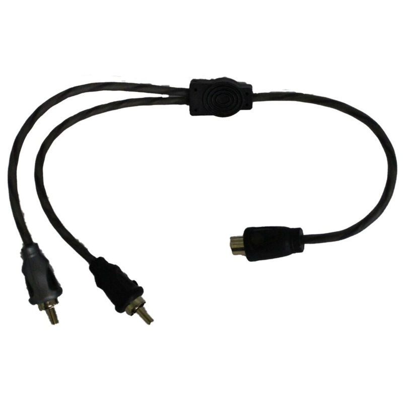American Bass RCA Y Splitter 1 Female 2 Male OFC HQ Car Audio Noise Reduction
