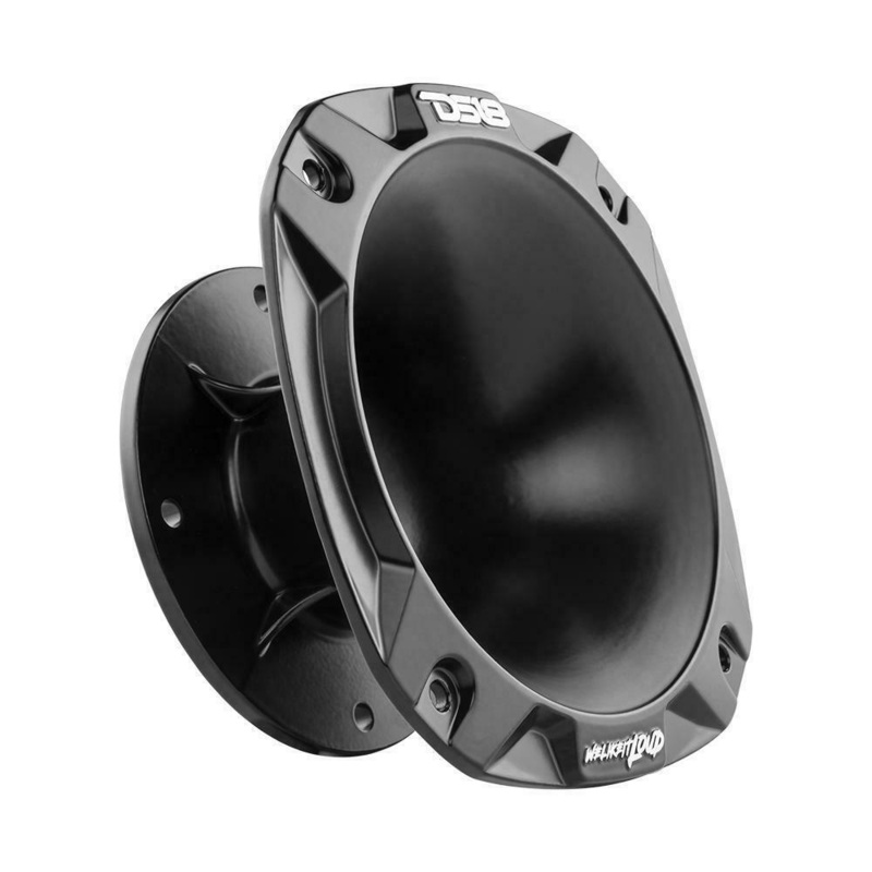 DS18 2″ 100 Black Aluminum Bolt On Short Horn PRO-HA52/BK