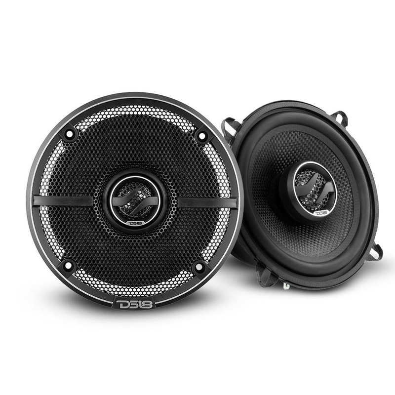 DS18 ELITE 5.25″ Coaxial Speakers 180W 4 Ohm 2-Way Pair /w Kevlar Cone ZXI-5254