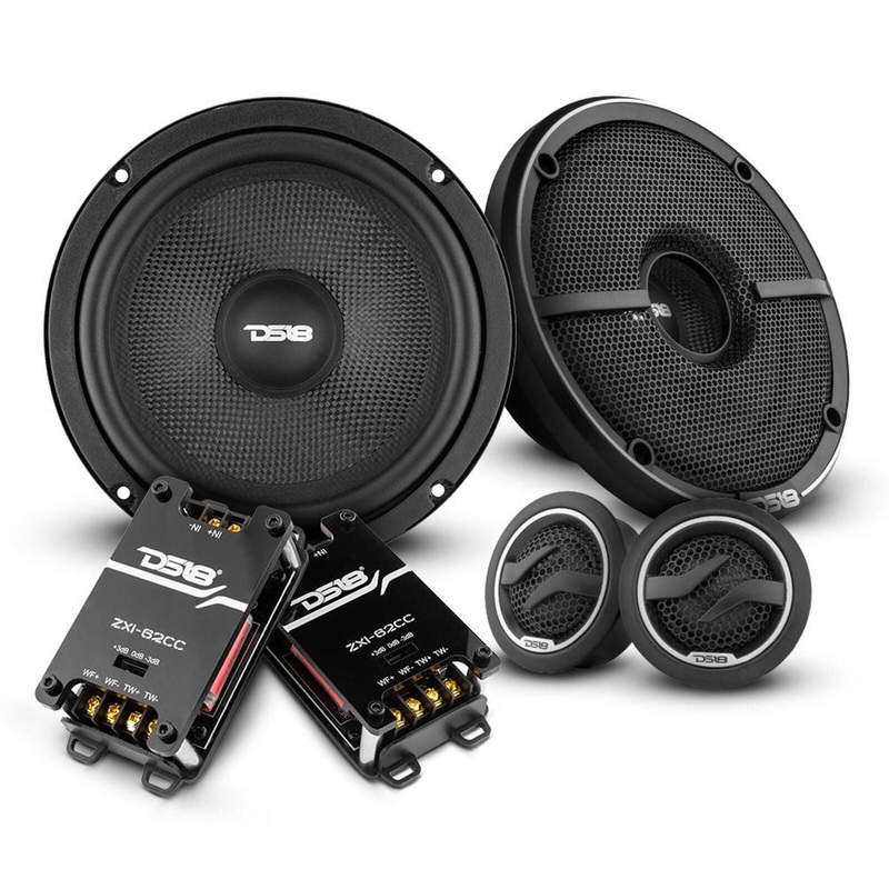 DS18 ELITE 6.5″ 240 Watt 4 Ohm 2-Way Component Speaker System with Kevlar Cone