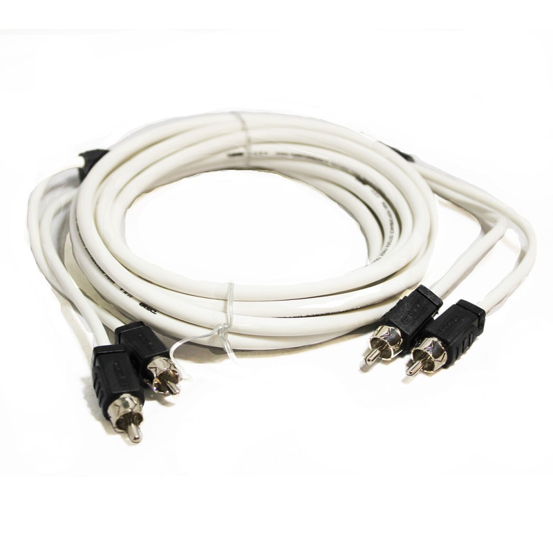 DS18 RCA 12 Feet Marine Tinned OFC 2 Channel Shielded Noise Reduction Cable