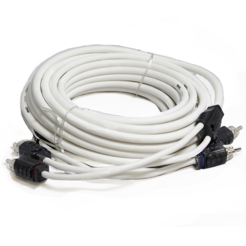 DS18 RCA 25 Feet Marine Tinned OFC 2 Channel Shielded Noise Reduction Cable