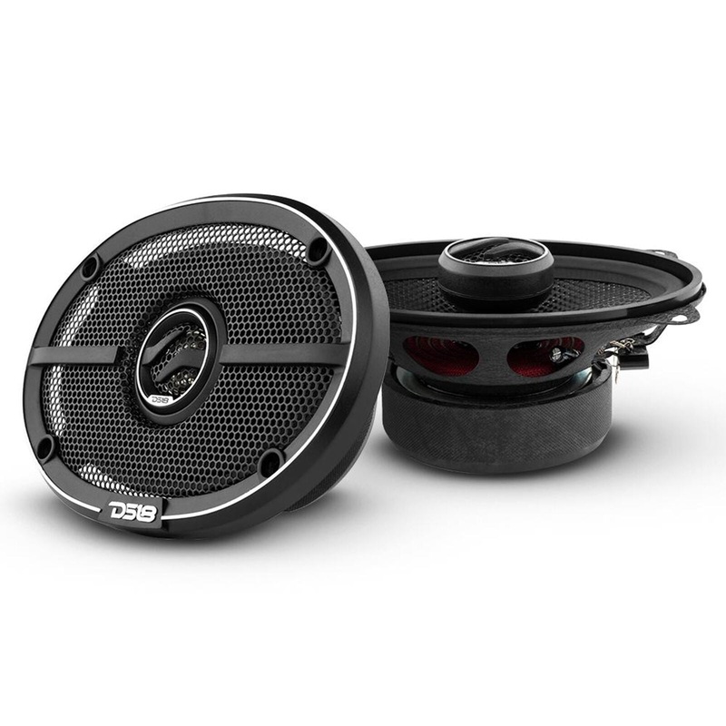 Pair DS18 ELITE 4″x6″ 180 Watts 4-Ohm 2-Way Coaxial Speakers with Kevlar Cone