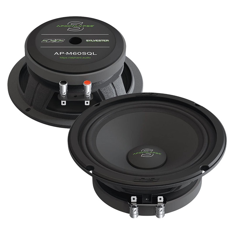 Pair of Deaf Bonce Apocalypse 6.5″ Midrange Speakers 600W 4 Ohm Black AP-M60SQL