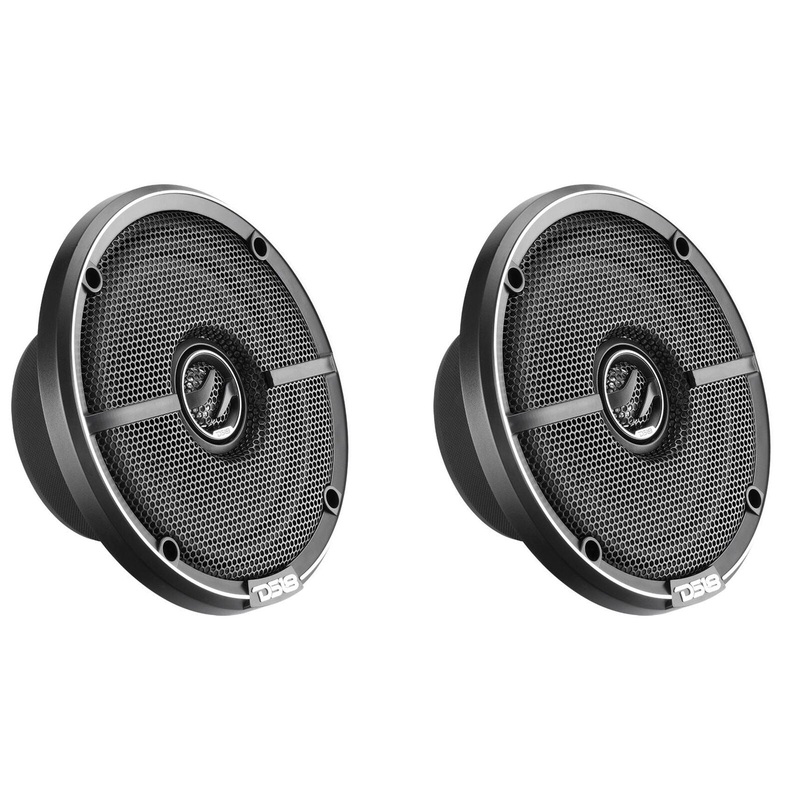 Pair of DS18 ZXI ELITE 6.5″ 80W RMS 4-Ohm 2-Way Coaxial Speakers