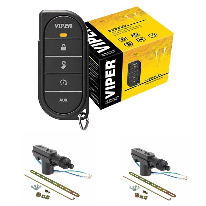 Viper 1 Way -1 Remote Security System with 1/2 Mile Range + 2 Door Locks 3606V