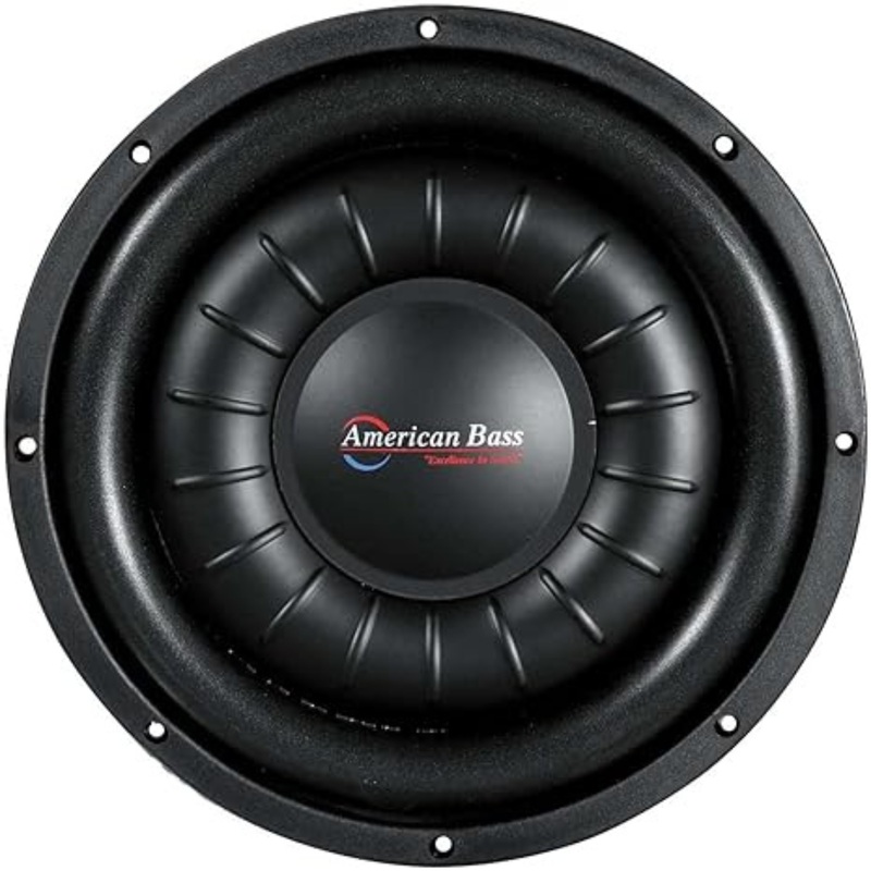 American Bass Hawk 10″ Dual 4-Ohm 700W RMS Slim Subwoofer / AB-HAWK-10S-D2