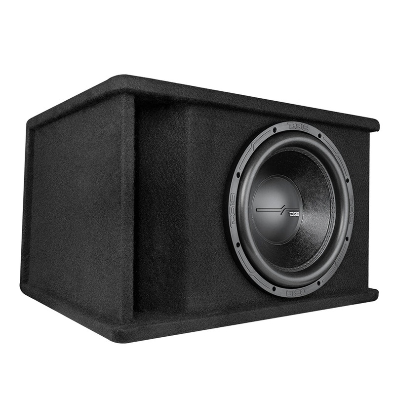 DS18 12″ Subwoofer Ported Box w/ 1 CH Amp & 4 GA Amp Kit Car Audio Bass Package