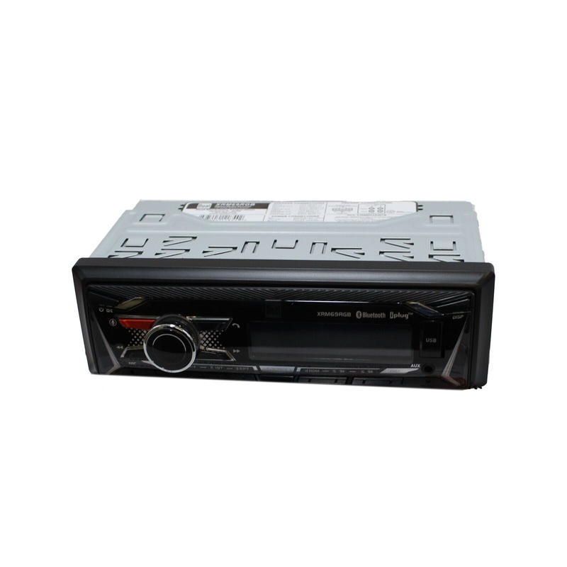 Dual XRM69RGB Single DIN AM/FM Digital Media Radio w/ Built-in Bluetooth