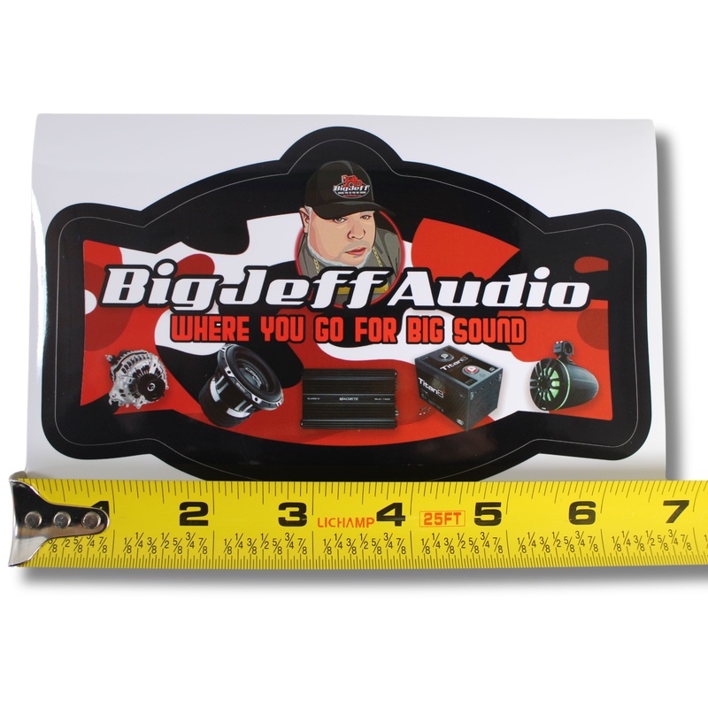 Official Big Jeff Audio 6″ Premium Vinyl Sticker  Next-Gen Edition