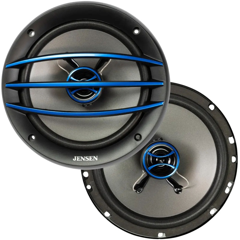 Pair of 6.5″ 50 Watt RMS 4-Ohms Jensen J6520 Full Range 2-Way Speakers