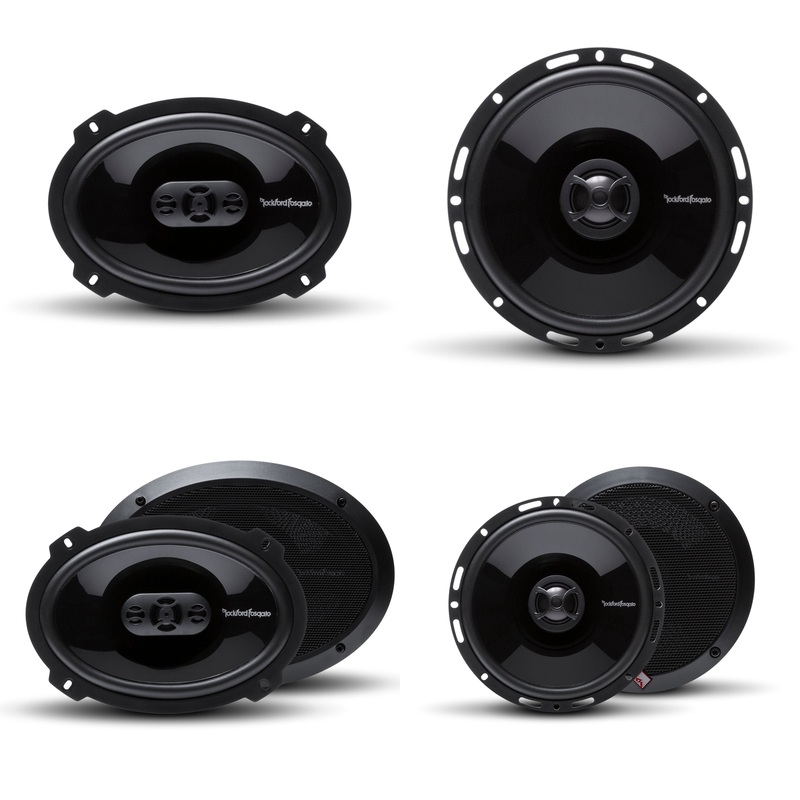Rockford Pair of 6×9″ 300W 4 Ohm 4-Way & 6.5″ 220W 2-Way Car Audio Speakers