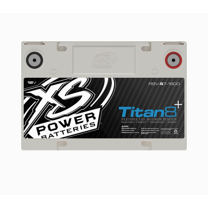 XS Power Titan 8 Series 3500 Watt 16V 1000 Max Amps Lithium Battery RSV-S7-1600