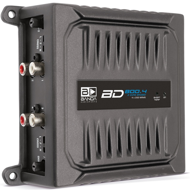 Banda Pocket Series Compact 800 Watt 1-Ohm Monoblock Brazilian Amplifier BD-800.4-1
