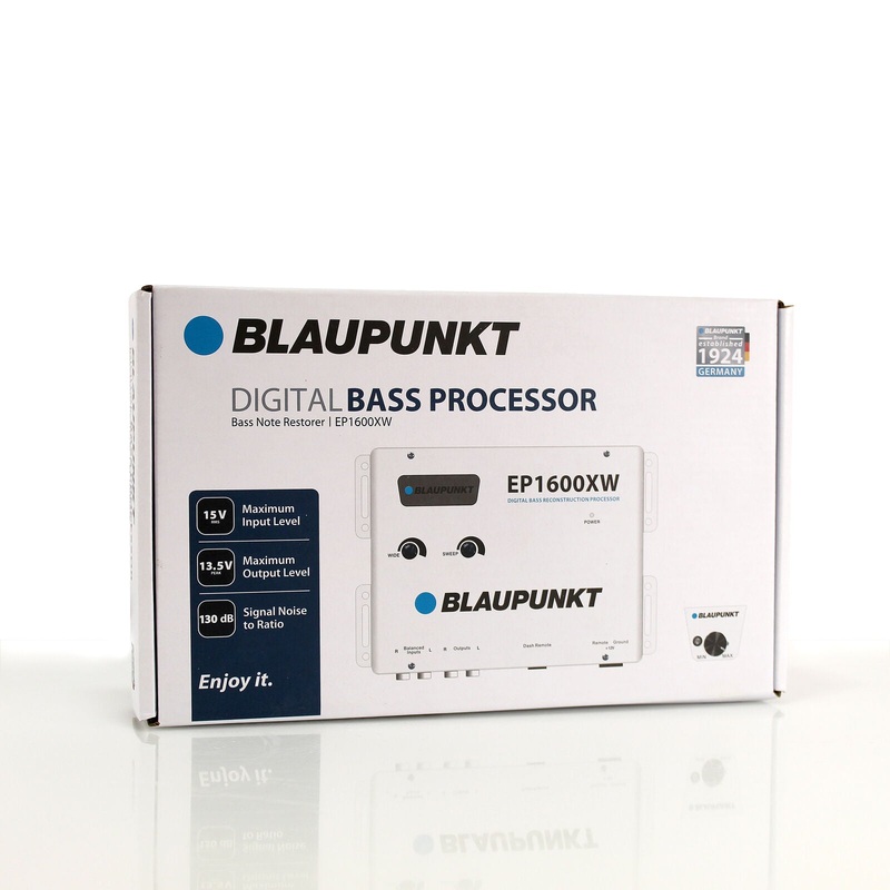 Blaupunkt Digital Bass Processor Car Audio White w/ Remote Control EP1600XW