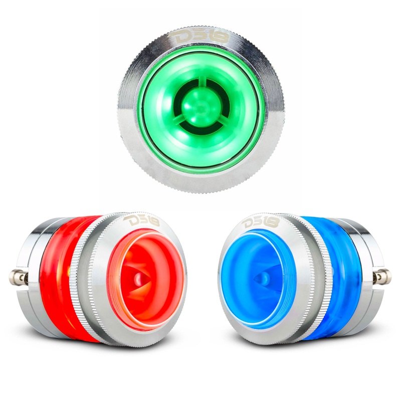 DS18 Car Audio 1″ Super Bullet Tweeter 200 Watt 4 Ohm RGB LED Neodymium OPEN BOX