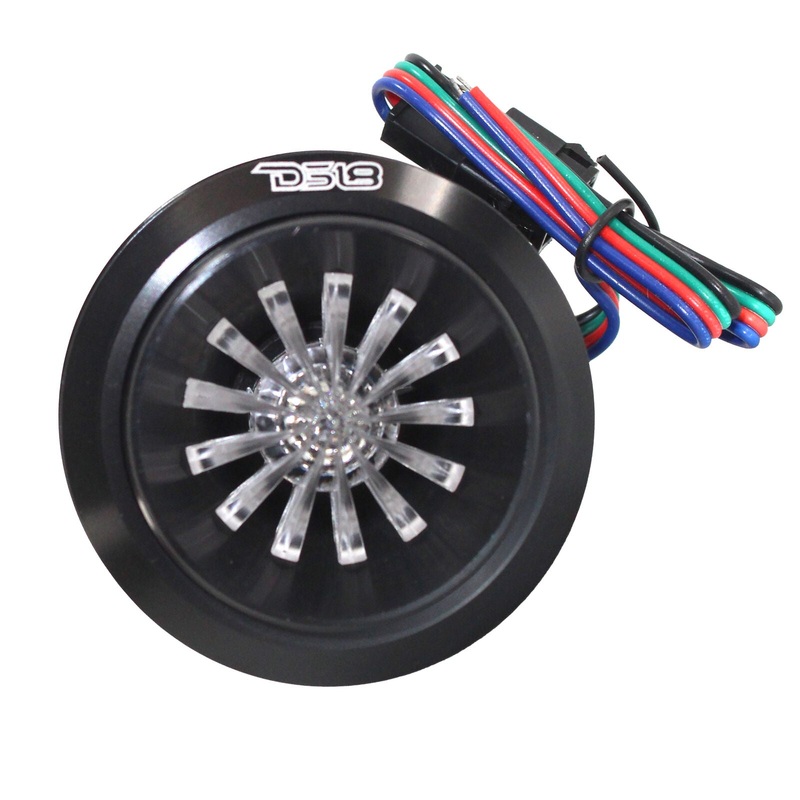 DS18 PRO-TW720L 1.6″ 4 Ohms Super Bullet Tweeter W/ 1″ VC RGB LED 280W 4 Single