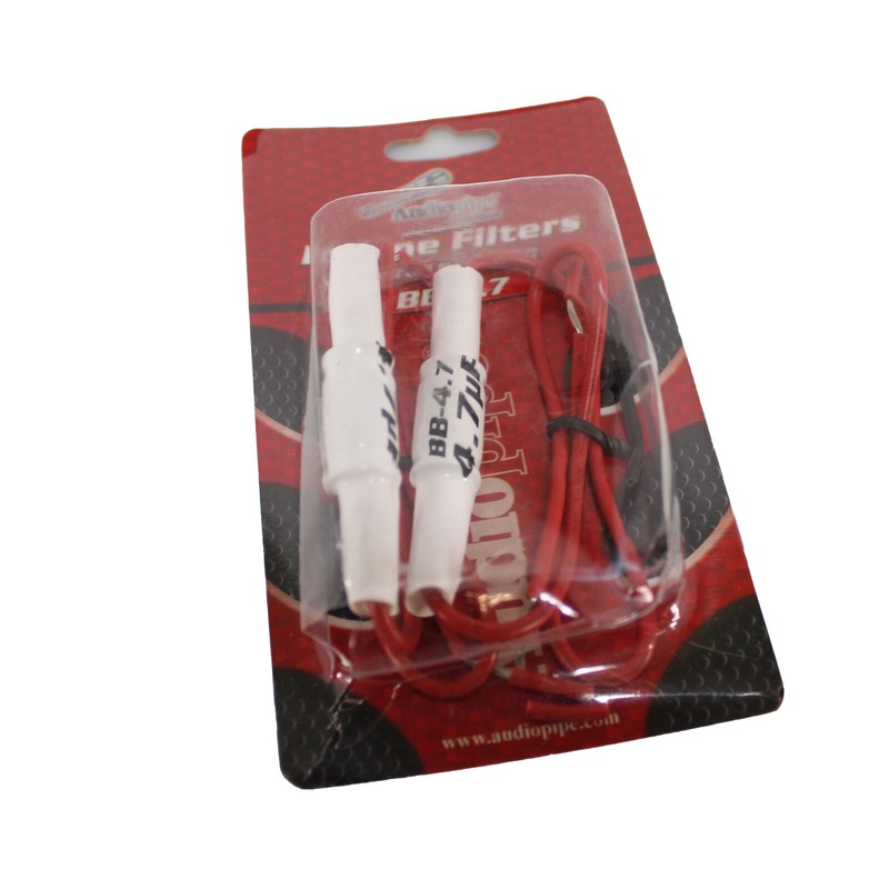 Pair Nippon America BB-4.7 Bass Blocker Non-Polar In-Line Filters