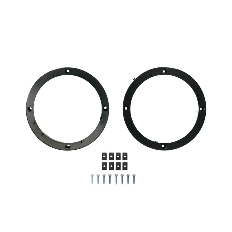2x Metra Universal 1″ 5″ 1/4 to 6″ Speaker Spacers Rings Plastic ABS w/ Brackets