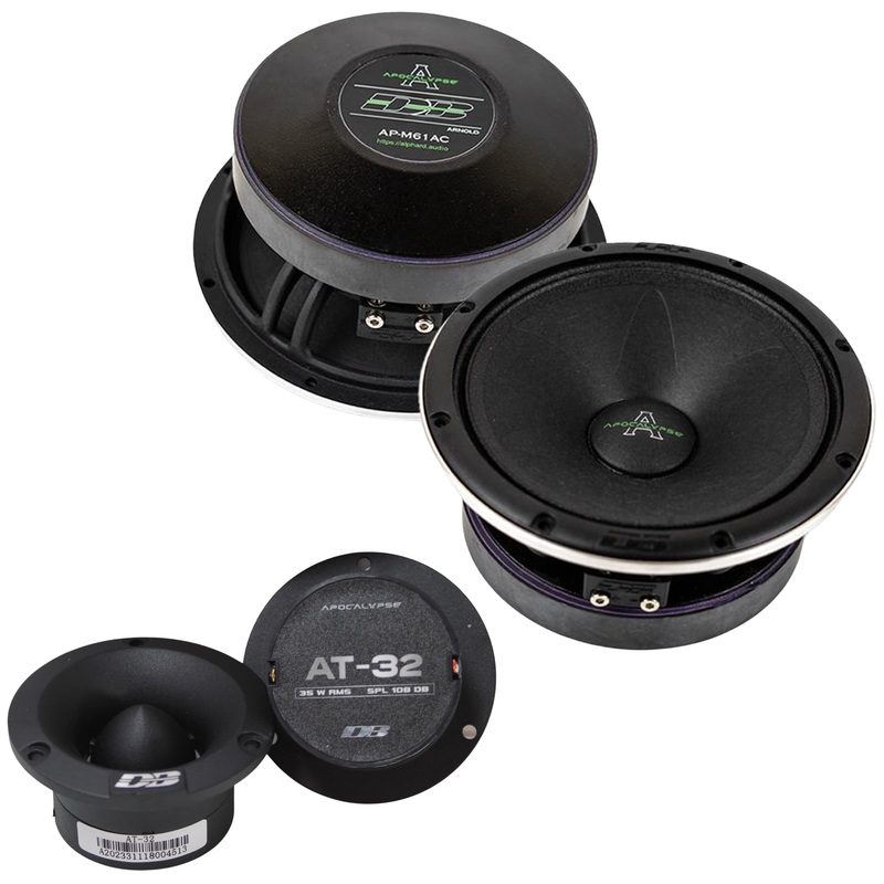 Deaf Bonce Apocalypse 6.5″ 180W Mid-Range Speakers & 3″ 35W RMS 4-Ohm Tweeters Combo