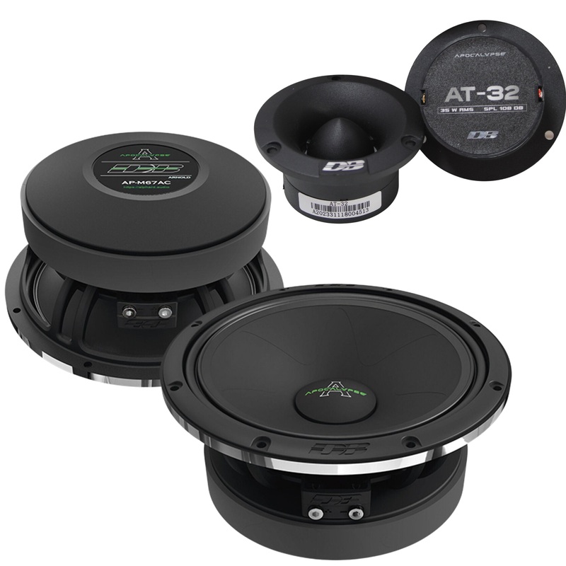 Deaf Bonce Apocalypse 6.5″ 300W RMS Mid-Range & 3″ 35W RMS 4-Ohm Tweeter Combo