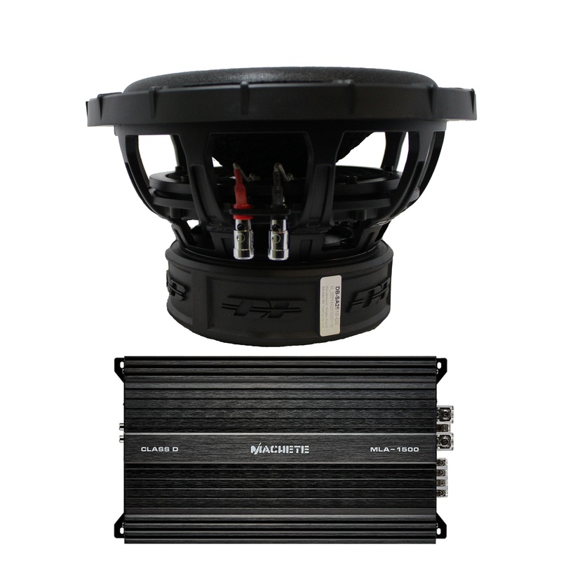Deaf Bonce Car Audio 10″ Dual 2 Ohm Subwoofer SA2510-D2 & Monoblock Amp Package