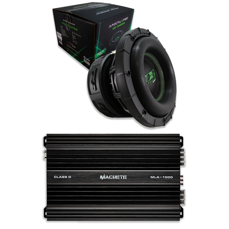 Deaf Bonce Car Audio 8″ Dual 2 Ohm Subwoofer SA2508-D2 & Monoblock Amp Package