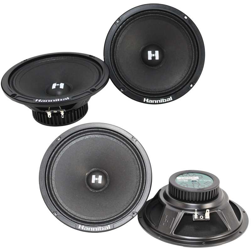 Deaf Bonce Hannibal E Series 8″ & 6.5″ 80W RMS 4-Ohm Mid-Range Speaker Combo