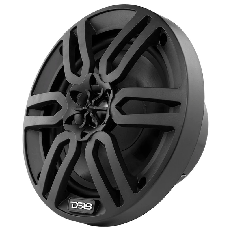DS18 Hydro 6.5 Marine Audio Speakers IPX5 360W 4 Ohm 2-Way Black Pair MP6/BK
