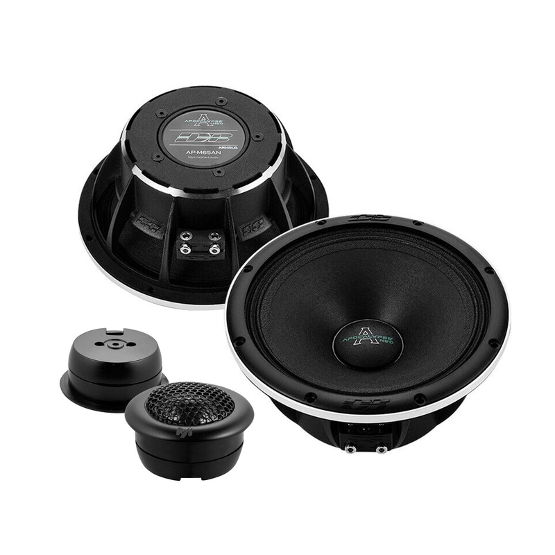 Pair of Deaf Bonce 6.5 Mid-Range Speakers 400W 4 Ohm w/ 1″ Neo Tweeters 100W