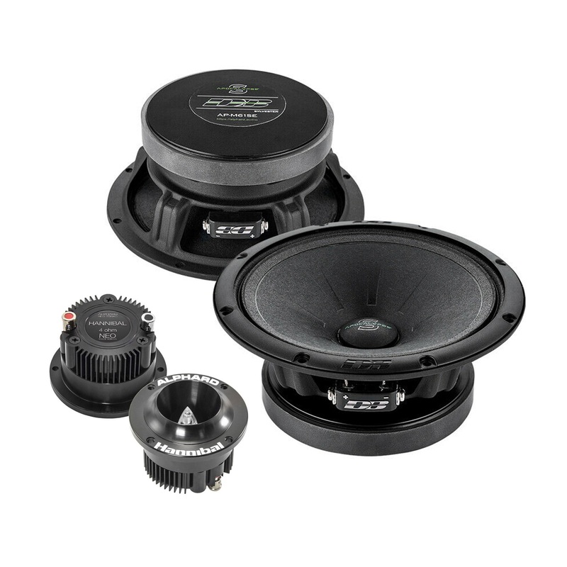 Pair of Deaf Bonce 6.5 Mid-Range Speakers 520W 4 Ohm w/ 1″ Neo Tweeters 160W