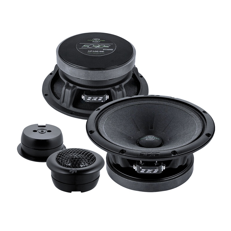Pair of Deaf Bonce 6.5 Midrange Speakers 520W 4 Ohm w/ 1″ Black Tweeters 100W