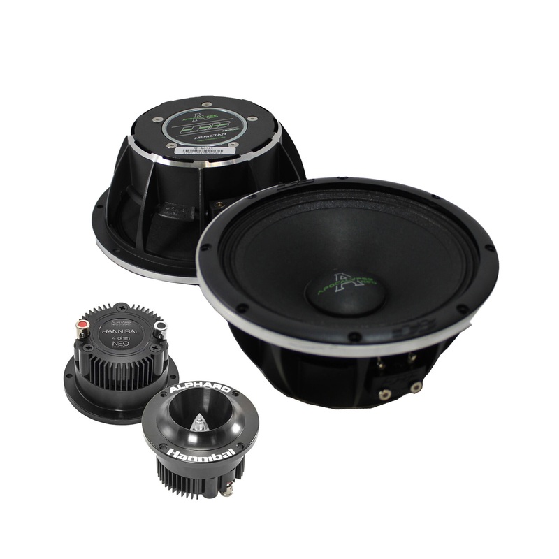 Pair of Deaf Bonce 6.75 Mid-Range Speakers 600W 4 Ohm w/ 1″ Neo Tweeters 160W
