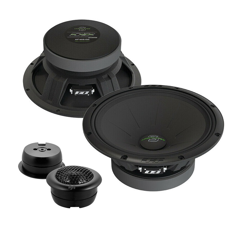 Pair of Deaf Bonce 8 Mid-Range Speakers 340W 4 Ohm w/ 1″ Neo Tweeters 100W