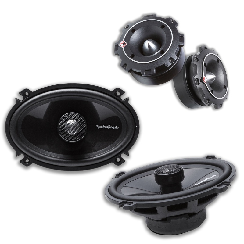Rockford Fosgate 4×6 Fullrange Speakers 180W 4 Ohm 2 Way & 1 Tweeters 200W