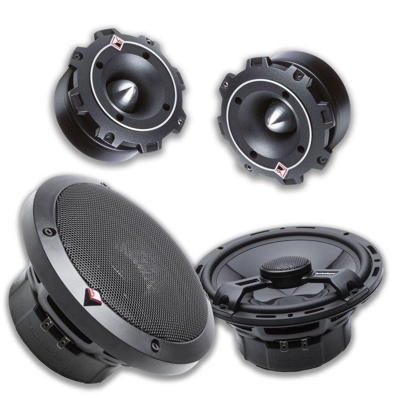 Rockford Fosgate Audio 6.5″ Fullrange Speakers 300W Euro Fit & 1 Tweeters 200W