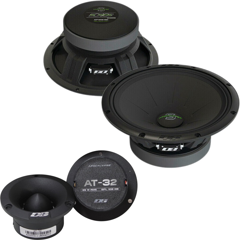 SET Deaf Bonce APOCALYPSE 8″ 170W RMS Midrange Speakers & 3″ 35W RMS Tweeters