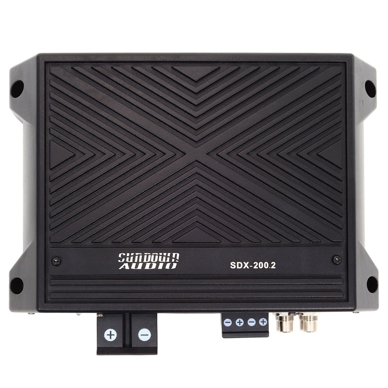 Sundown Audio Full Range Marine & Powersports 2 Ch Amp 200W Class D w/ Bass Knob