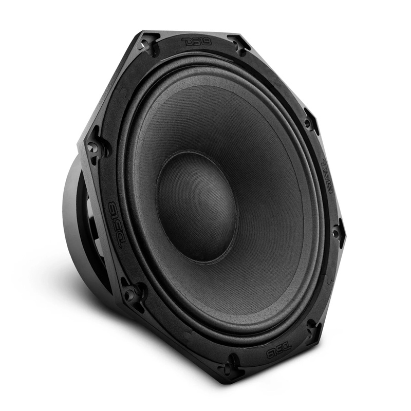 DS18 10″ Midrange Octagon Loudspeaker 8 Ohm 1000W Black Car Audio 10OCT500-8