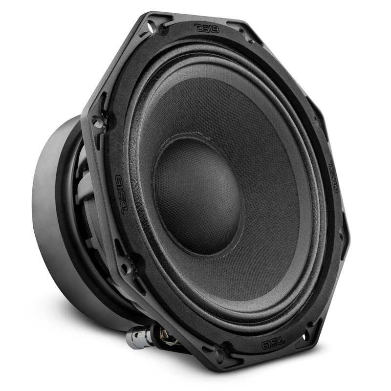 DS18 6.5″ Midrange Octagon Loudspeaker 8 Ohm 600W Black Car Audio 6OCT300-8