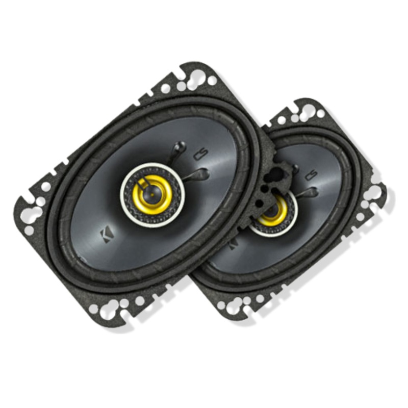 Kicker 4×6″ Coaxial 2 Way Speakers 150W Peak 4 Ohm Car Audio Black 46CSC464