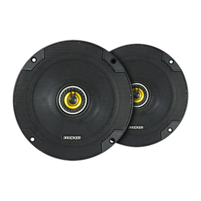 Kicker 6.5″ Coaxial 2 Way Speakers 300W Peak 4 Ohm Car Audio Black Pair 46CSC654
