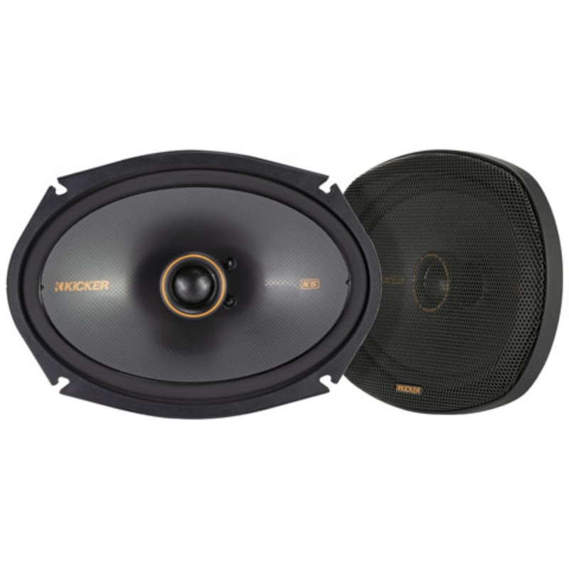 Kicker 6×9″ 4 Ohm 300W Peak 2 Way Coaxial Thin Car Audio Loud Speakers KSC6904