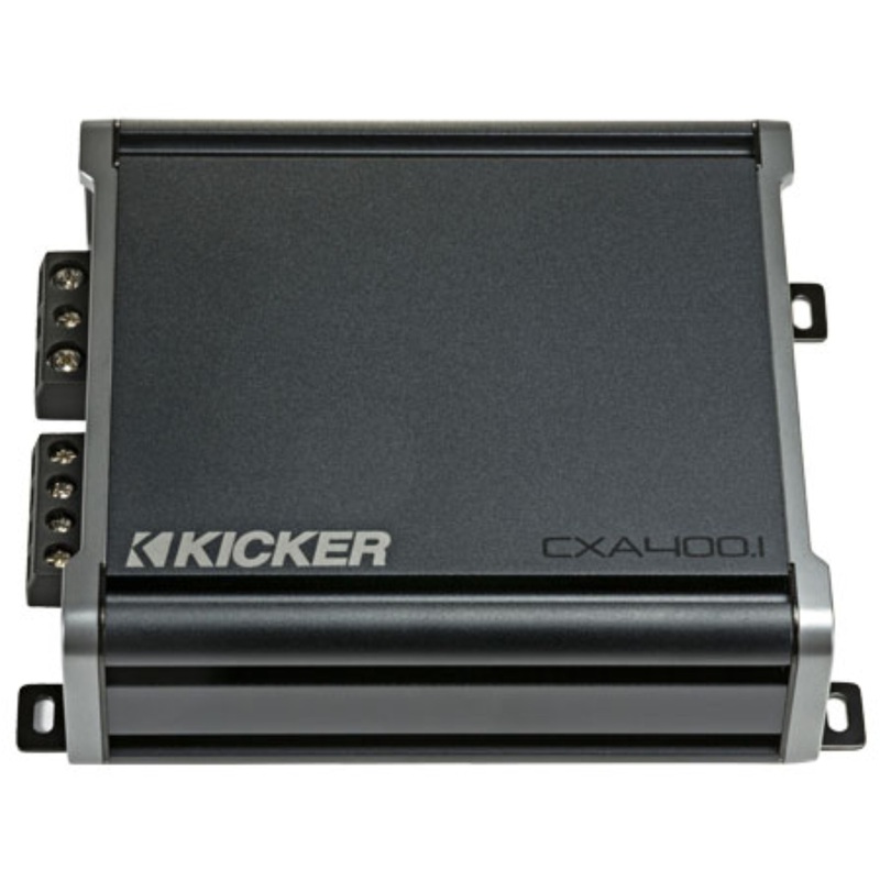 Kicker CX Series Monoblock Class D 400W RMS 1 Ohm Amplifier – 46CXA4001T