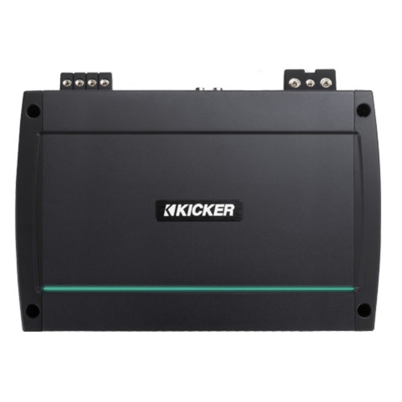 Kicker Marine Full Range 2-Channel Class-D 1200W RMS 2-Ohm Amplifier – 48KXMA12002