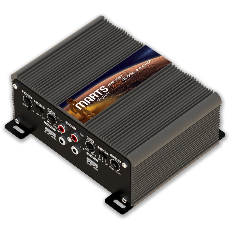 Marts Digital 4 Ch Amplifier Full Range Class D Compact 400 W 2 ohm MXS-400×4-2
