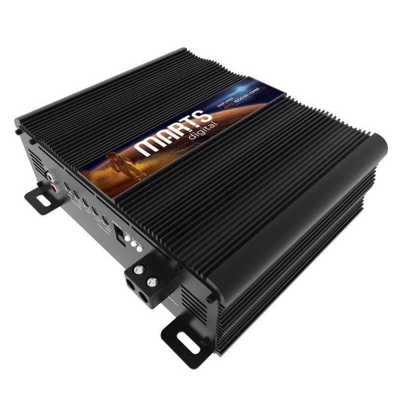 Marts Digital Full-Range 1 Ohm 1500W Class D Amplifier W/ Bass Knob MXD-1500-1