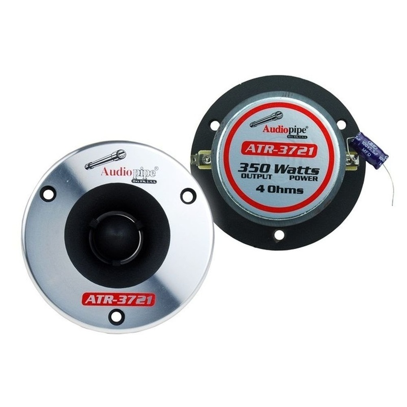Audiopipe 1″ Aluminum Bullet Super Tweeter 350W 4 Ohm 3.75″ Titanium Horn