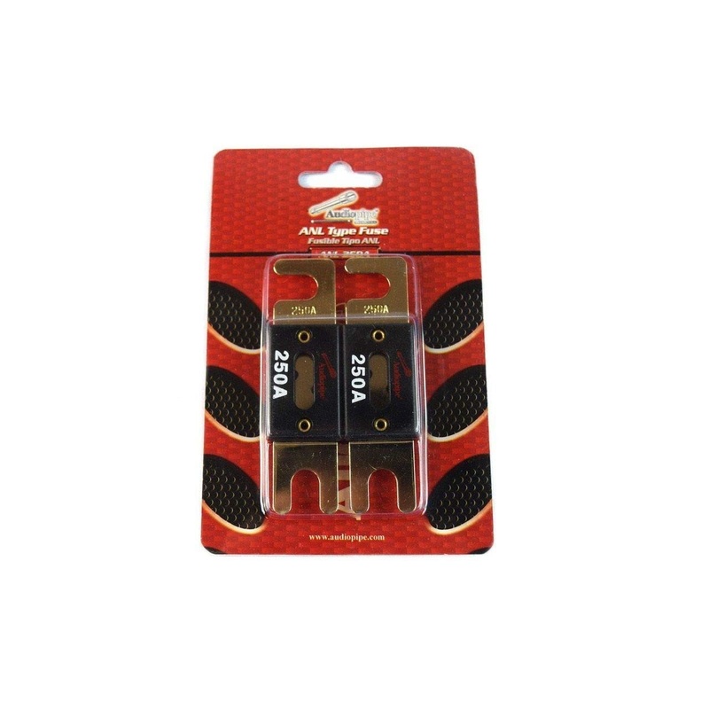 Audiopipe 225 Amp 32V Gold Plated ANL Car Audio Fuse Pair AP-ANL-225A